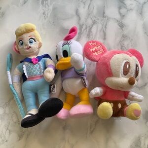 Disney plush lot -  Bo peep toy story / Daisy / Mickey